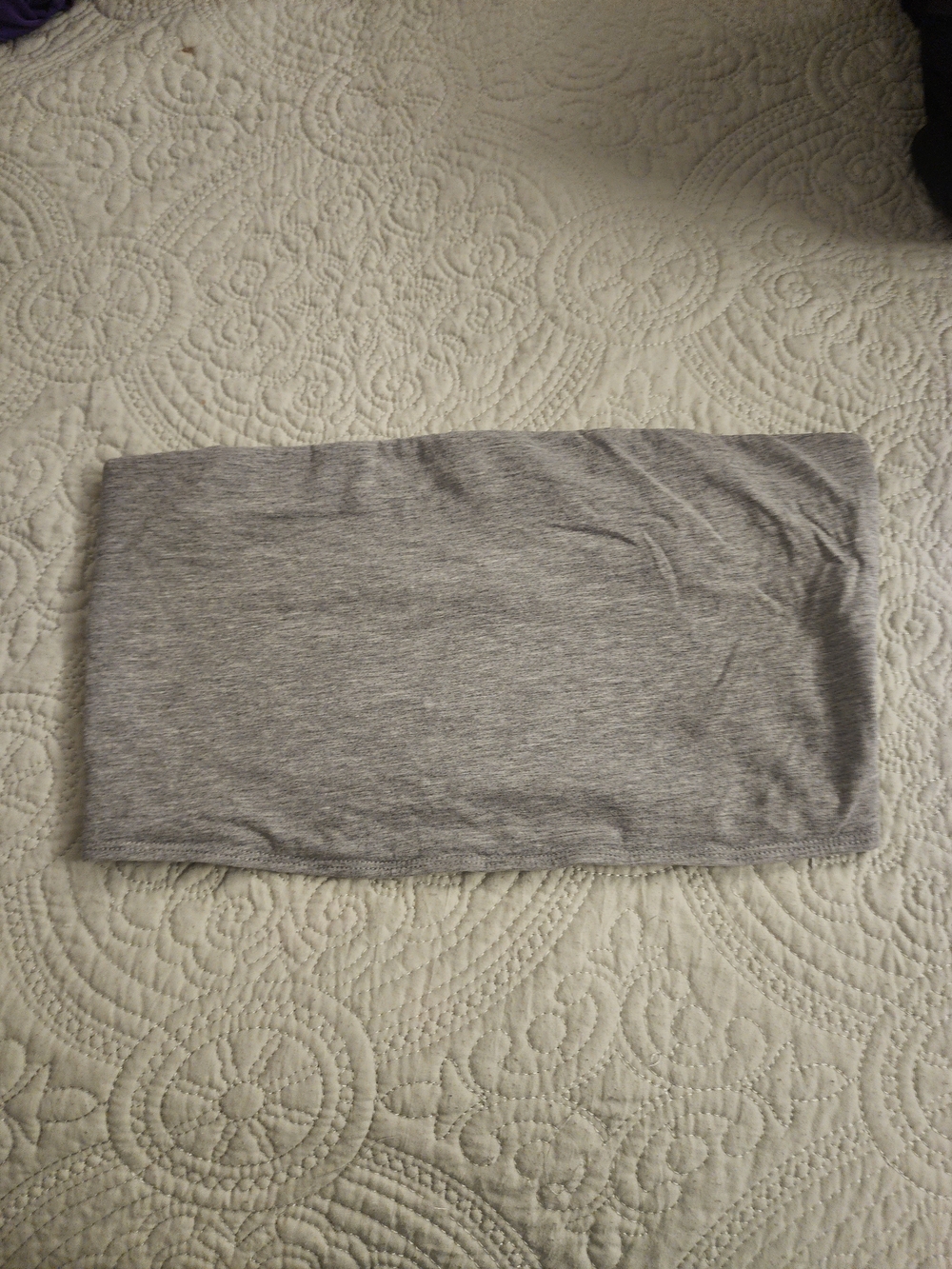 Divided Gray Strapless Crop Tube Top